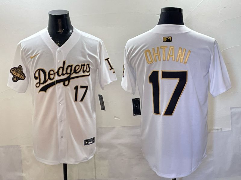Men 2026 Nike Los Angeles Dodgers #17 Ohtani White Game MLB Jersey 08->los angeles dodgers->MLB Jersey